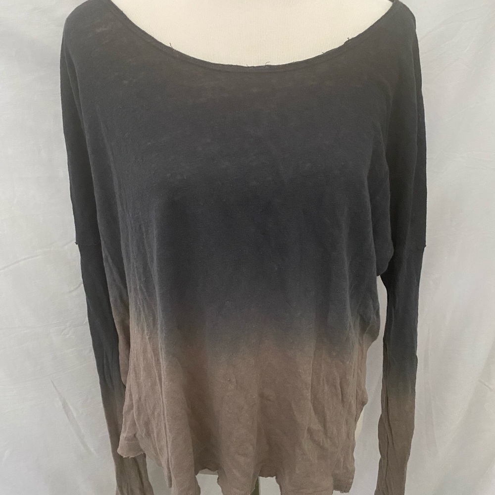 Free People black and brown ombré top